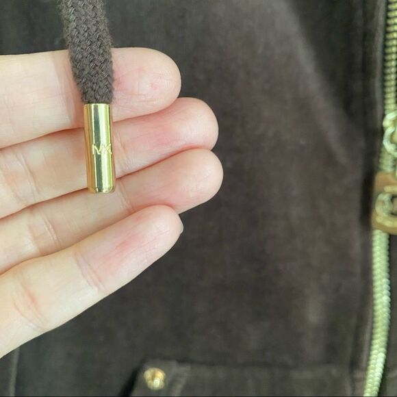 Michael Kors | Brown Velour Jacket, Size M - Picture 9 of 9